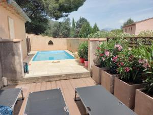 AU BONHEUR, climatisation, cuisine, Piscine