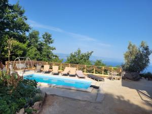 Ferienwohnung mit Pool Kroatien mit Meerblick und Pool