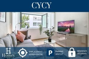 Appartements HOMEY CYCY - NEW / Free Parking / Hyper-centre / Proche Geneve : photos des chambres