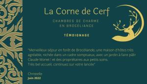 B&B / Chambres d'hotes La Corne de Cerf, Foret de Broceliande : photos des chambres