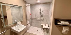 Double Room with Two Double Beds and Roll-In Shower - Disability Access room in Ramada Limited Santa Cruz Water Street