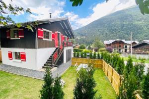 Chalets Charmant Chalet avec jardin aux Houches : photos des chambres