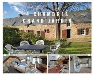 Petite et grande longères familiale avec jardin - nature & plages - Questembert
