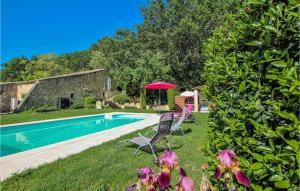 Maisons de vacances Nice home in Bonlieu sur Roubion with Outdoor swimming pool, WiFi and 1 Bedrooms : photos des chambres