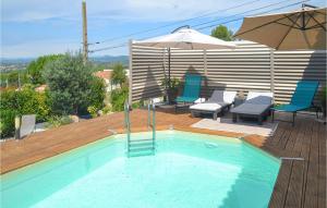 Awesome Home In Campagnan With 3 Bedrooms, Wifi And Private Swimming Pool