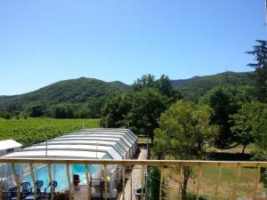 Sejours chez l'habitant Villa Les Martinets - Piscine et Jacuzzi-Voie Verte Passa Pais-Gorges d'Heric-Massif du Caroux-Chambre d'hote : Chambre Simple - Vue sur Montagne