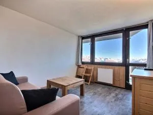 Studio cabine rénové avec balcon, vue Mont-Blanc, pour 4 pers. à Aime 2000 - FR-1-455-80 - 蒙塔尔贝特