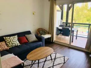 Bel appartement cosy en résidence avec piscine - 圣阿尔努