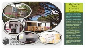 Campings MOBIL HOME DETENTE 8 personnes : photos des chambres