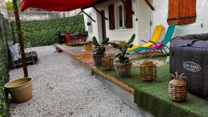 Maisons de vacances Ancien corps de ferme 3 chambres avec spa : photos des chambres
