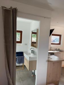 Appartements Studio independant - Terrasse et piscine en ete : photos des chambres