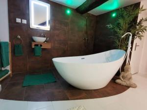 Studio équipé avec Lit rond baignoire ilot Table massage Aux Arcs
