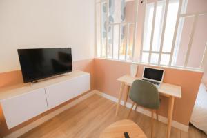 Appartements Appart' Hotel Pink Cosy 5min RER Proche Paris : photos des chambres