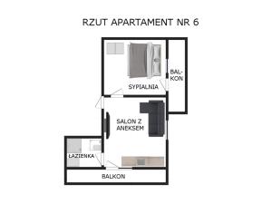 Apartament nr 6 U Miśka - obok dworca