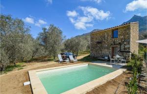 Amazing home in Feliceto with 1 Bedrooms, Private swimming pool and Outdoor swimming pool