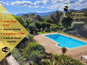 Villa 125m2 6/8 pers Trinité de Porto Vecchio Piscine - Arraggio
