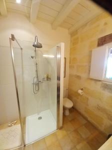 Maisons de vacances Maison de 2 chambres avec jacuzzi jardin clos et wifi a Saint Ciers de Canesse : photos des chambres