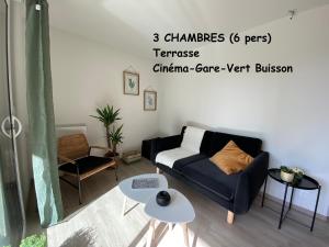 Appartement familial tout confort - 3 chambres, grande terrasse privative - Vert Buisson - Bruz