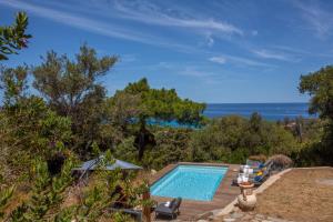 Villas Villa bodri, maison en pierre avec vue mer et piscine chauffee : photos des chambres