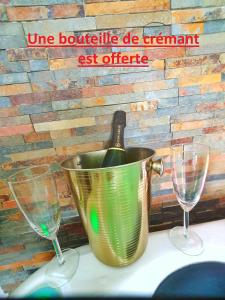 Appartements -GITE COCOON SPA-JACUZZI-JARDIN-PARKING Prive-CLIMATISATION : photos des chambres