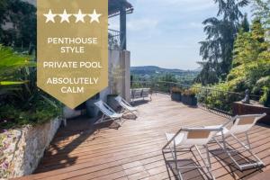 Villas SERRENDY  MAISON STYLE PENTHOUSE  Piscine & calme absolu ! : photos des chambres