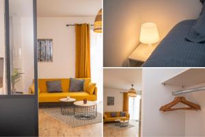 Appartements KASA SAINT QUENTIN - Tout equipe & Cosy : Studio Lit Queen-Size 