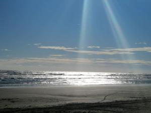 Orizzonte Marino Giallo Angolo solare verso la laguna