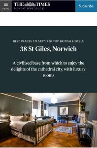 38 St Giles Street, Norwich, NR2 1LL, England.