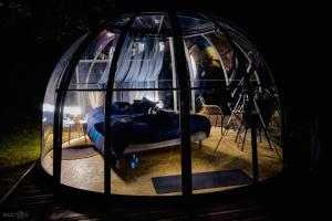 Tentes de luxe Dome Atmo'sphere, la tete dans les etoiles avec acces piscine : photos des chambres