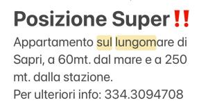 Sapri House, Cilento Coast, 60 Mt mare