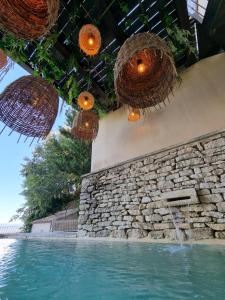 Maisons de vacances Piscine troglodyte avec vue incroyable a Gordes : photos des chambres