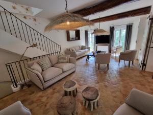 Maisons de vacances Piscine troglodyte avec vue incroyable a Gordes : photos des chambres