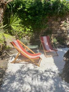 Appartements Gite Le Palmier - Perfectly located cosy studio with private garden : photos des chambres