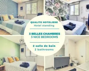 Villa Poète avec jardin 3 Chambres Parking gratuit - 图尔内菲乌勒