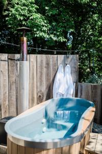 Boutique Cornish Shepherds Hut with Hot Tub