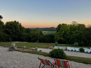 B&B / Chambres d'hotes Demeure de la Garenne : Chambre Double - Vue sur Jardin