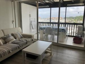 Studio cabine cosy, climatisation, vue port à Capbreton - FR-1-413-199