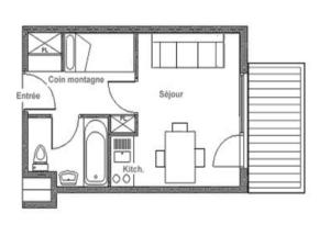 Studio rénové avec balcon, proche des pistes, 3 pers, non fumeur - FR-1-344-933