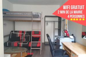 Sejours chez l'habitant Chambres Poitiers Centre Ville - Salle de Bain, Refrigerateur, TV et machine a cafe privatifs - Cuisine commune - Terrasse - Hotel de ville a 200m : photos des chambres