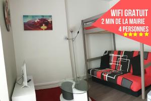 Sejours chez l'habitant Chambres Poitiers Centre Ville - Salle de Bain, Refrigerateur, TV et machine a cafe privatifs - Cuisine commune - Terrasse - Hotel de ville a 200m : photos des chambres