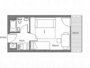 Studio fonctionnel pour 3 au centre des Menuires avec balcon - FR-1-344-992