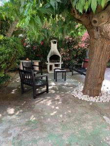 Les dahlias appartement 4 personnes Jacuzzi Barbecue Jardin arboré Climatisé