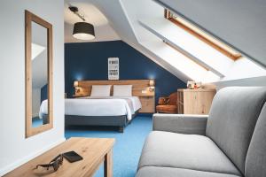Hotels Kyriad Lille - Mons en Baroeul : Chambre Supérieure avec 1 Lit double et 1 Canapé-Lit Double