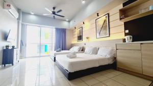 Aeropod 2 Queen Bed Near Airport & KK city Free Parking Netflix