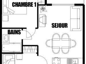 Appartements Appartement Morillon 1100, 3 pieces, 7 personnes - FR-1-412-15 : photos des chambres