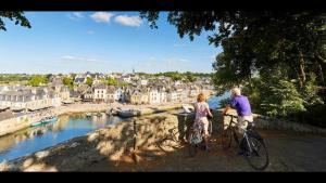 Appartements IDEAL- En plein milieu du PORT de ST GOUSTAN a AURAY- Grand T2 - 50M2 -Belle Terrasse : photos des chambres