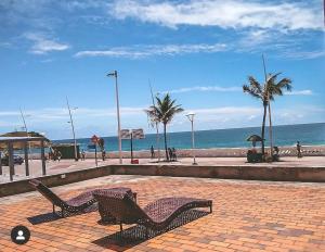 Belíssimo Flat direto na praia da Barra - Flat beira mar no circuito do Carnaval