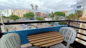 Views of El Medano beach, two