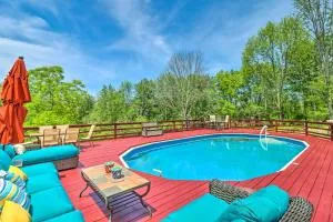 Private Dock and Pedal Boats at Poconos Lake House - Blakely