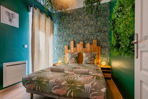 Appartements Appartement Jungle - Libourne Centre - 4 pers - Sauna - Netflix : photos des chambres